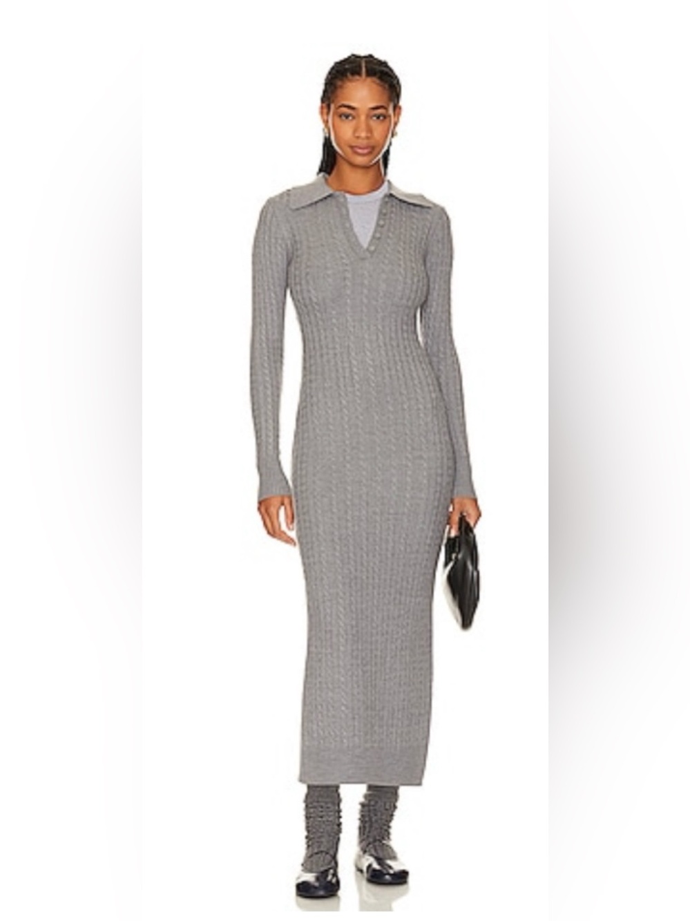 BEVERLY HILLS x REVOLVE MIDI CABLE DRESS
